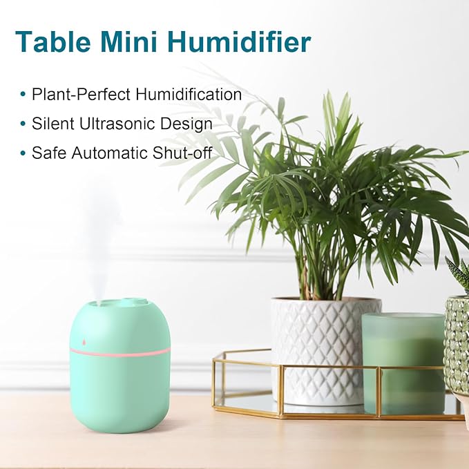 Portable Small Humidifier, USB Personal Desktop Humidifier - Image 2
