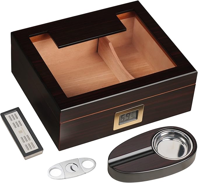 Woodronic Cigar Humidor for 50 Counts by Woodronic