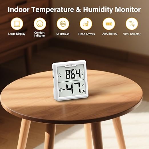 3 Pieces Digital Hygrometer Indoor Thermometer Humidity Meter - Image 3