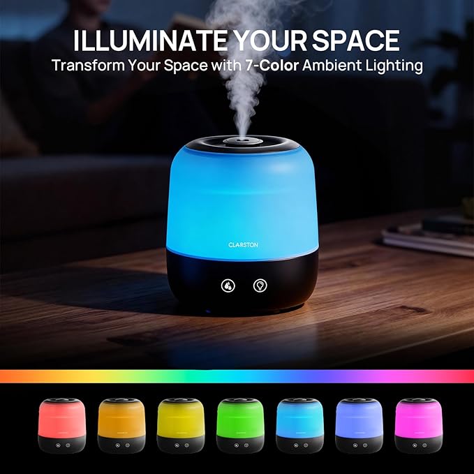 Clarston Humidifiers for Bedroom, 2L Top Fill - Image 6
