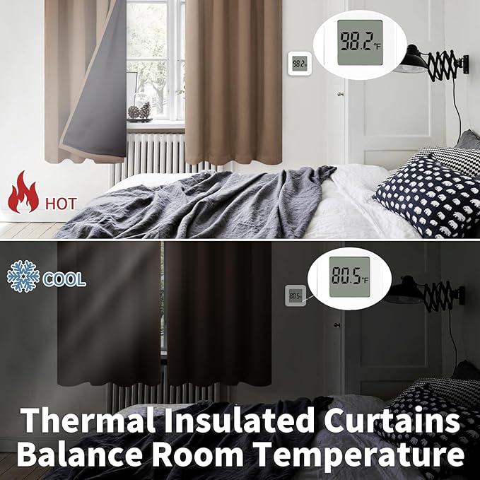 BGment 100% Blackout Curtains 108 Inch Long - Image 4