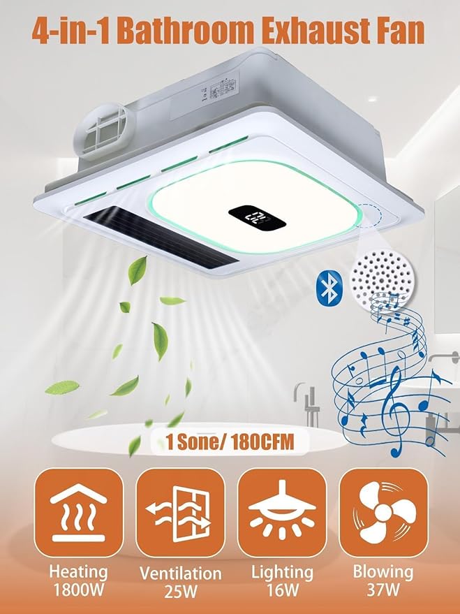 4 In1 Bathroom Exhaust Fan - Image 3