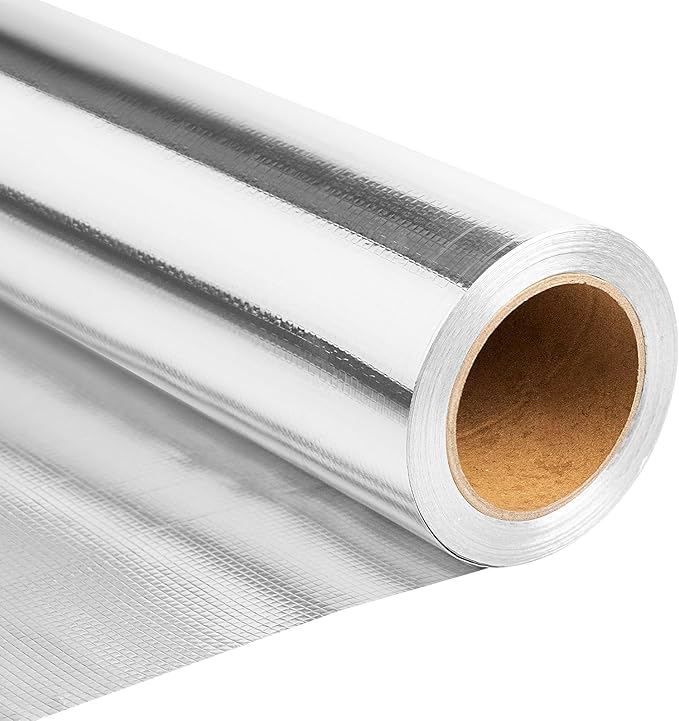 Sauna Foil Vapor Barrier, 500 sqft Aluminum Insulation Roll Heavy-Duty by Unknown