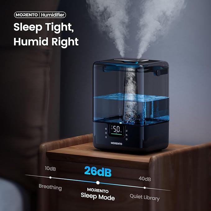 Smart Humidifiers for Bedroom Large Room Home, 6L Cool Mist Top Fill Humidifier - Image 6
