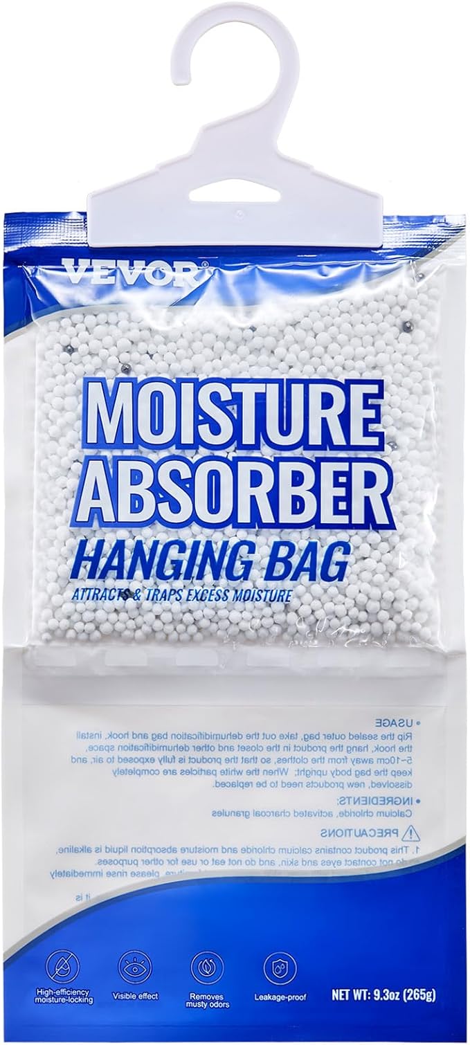 VEVOR Hanging Moisture Absorber, 9.3 oz Hanging Closet Dehumidifier Bags - Image 9
