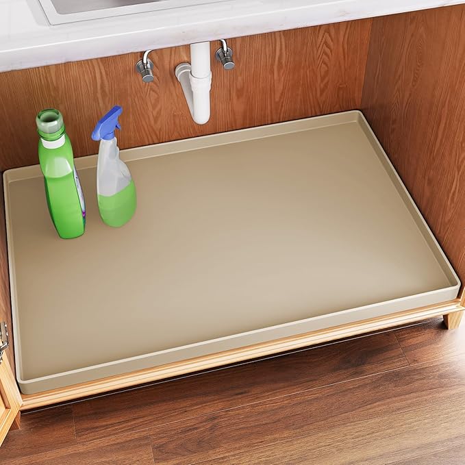 FLATO Waterproof Under Sink Mat 40" x 19" Shelf Liner by Unknown