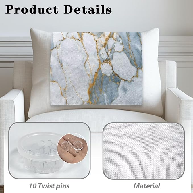 Blue Marble Headrest Cover Furniture Covers - Image 4