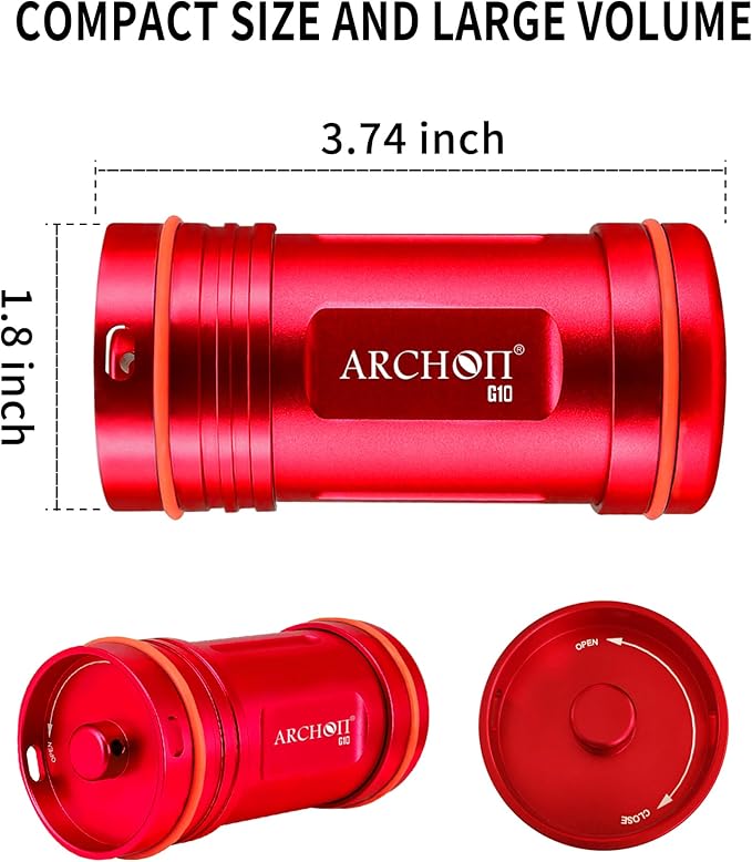 ARCHON Aluminum Alloy Waterproof Car Key Holder FOB Case, Keychain Dry Storage - Image 2