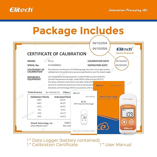 Elitech RC-5+ Digital PDF USB Temperature Data Logger Reusable Recorder - Image 8