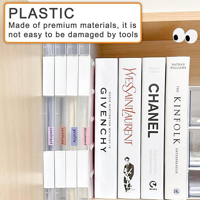6 Pcs Clear A4 File Portable Project Case, Plastic Storage Box - Image 4