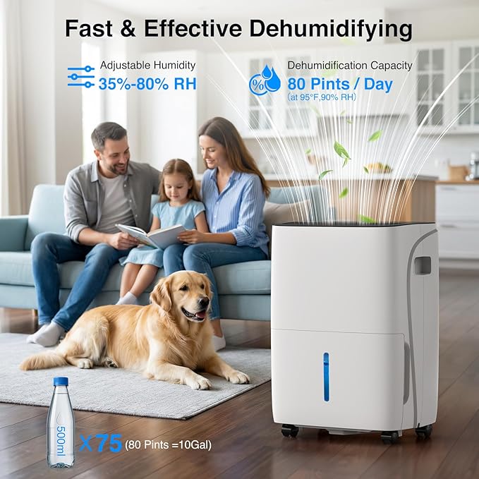 ZAFRO Dehumidifiers for Home and Basement - Image 2