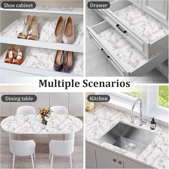Viseeko Shelf and Drawer Liner for Kitchen Cabinet, 12 in x 10 ft Non-Adhesive - Image 6