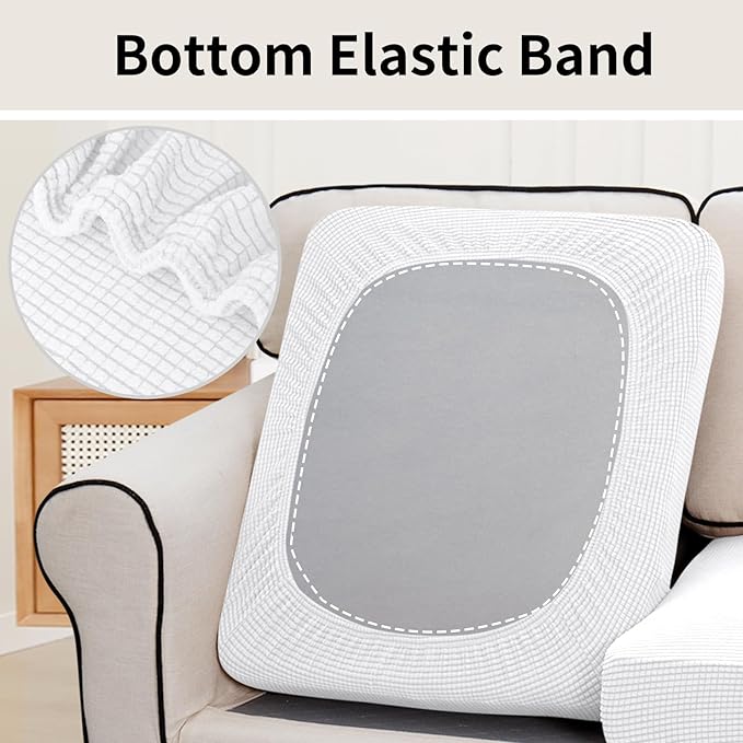 Easy-Going Stretch Individual Loveseat Couch Cushion Cover Sofa Cushion - Image 4