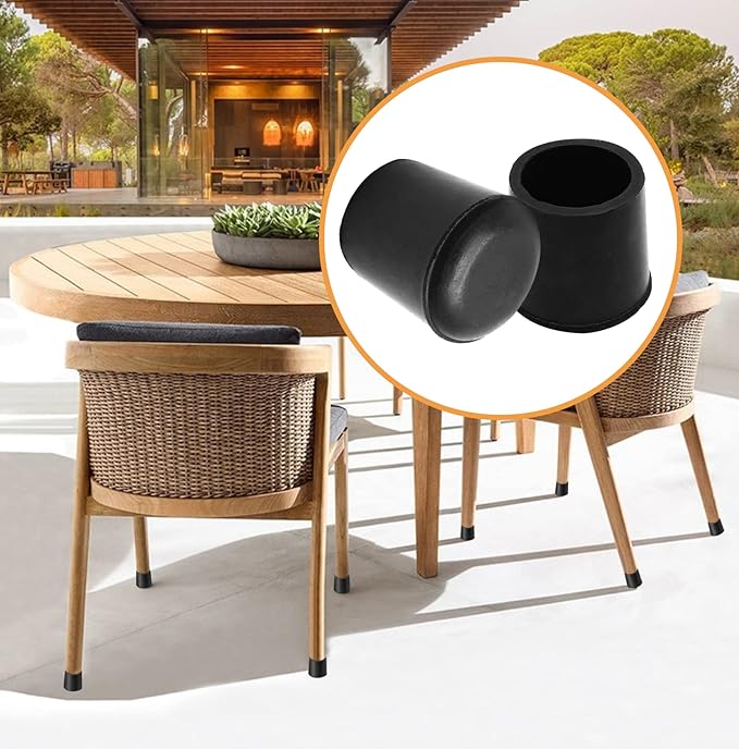 Piutouyar Round PVC Rubber Furniture Covers, 19mm / 3/4 Inches Table Chair Leg - Image 7