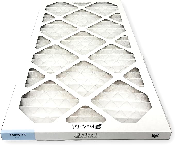 Proairtek AF12241M11SWH Model 12x24x1 Pack of 6 Air Filters, MERV 11; Ideal - Image 3