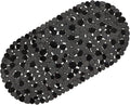WELTRXE Pebbles Bath Mat for Tub Black Non-Slip Bathtub Mat by WELTRXE