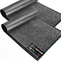 GORILLA GRIP Waterproof Traffic Guard Door Mat, 2 Pack Heavy Duty Entryway Mats by GorillaGrip