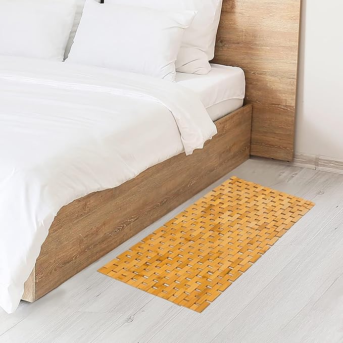 Bath Mat Bathroom Runner Long Large Rugs Floor Wood Shower Bathtub Waterproof - Image 5
