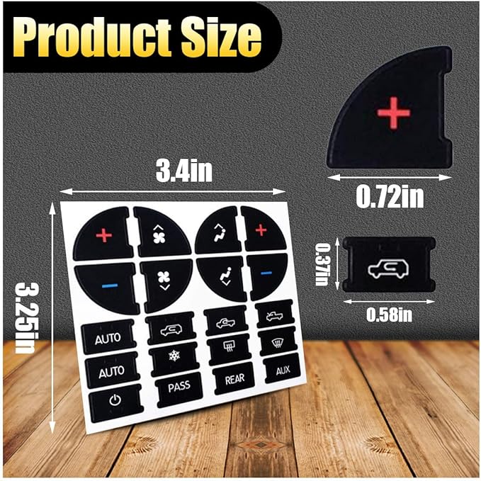 AC Dash Button Repair Kits, Repair - Image 2