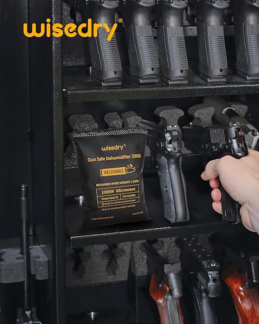 wisedry 200 Grams x 2 Packs Gun Safe Dehumidifier, Reusable Moisture Absorber - Image 4