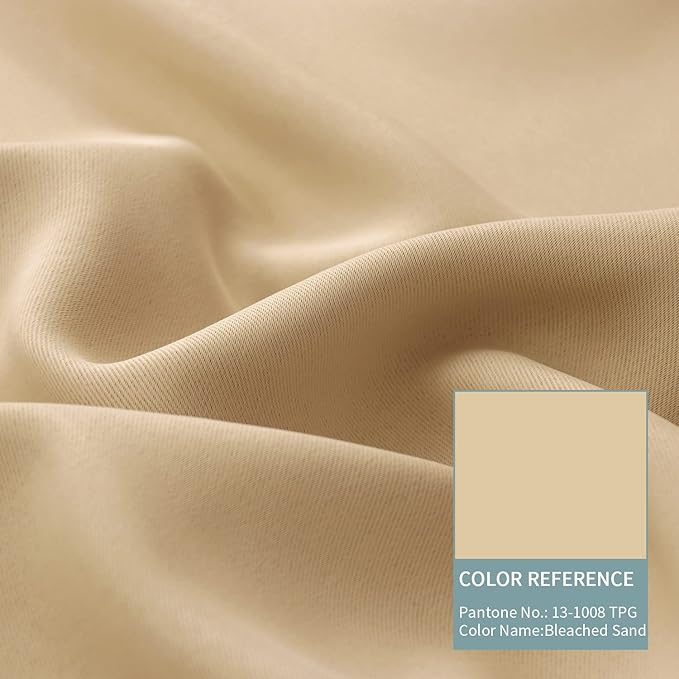 BGment Short Blackout Curtains 40 Inch Length 2 Panels, Thermal Insulated Total - Image 7
