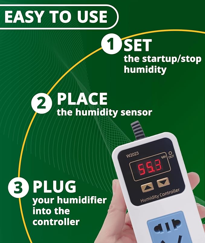 Humidifier Accessories Digital Humidity Controller - Image 2