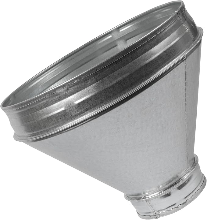 Vent Systems 10" Inch to 4" Inch Duct Reducer – Galvanized Steel HVAC Pipe - Image 8