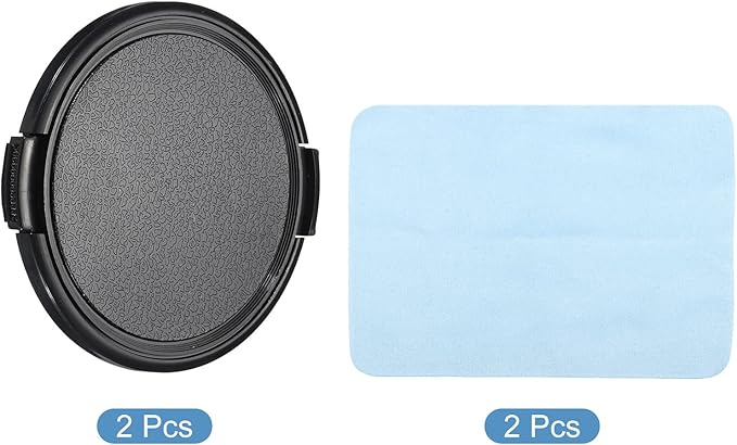 PATIKIL Camera Lens Cap, 2 Pack Sides Pinch Front Lens Cover - Image 3