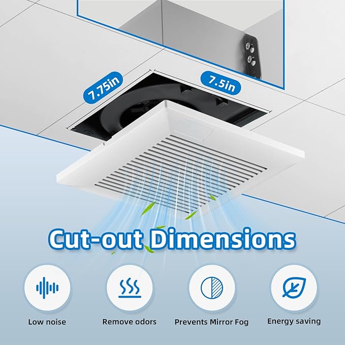 Bathroom Exhaust Fan 110 CFM Very Quiet - Image 5