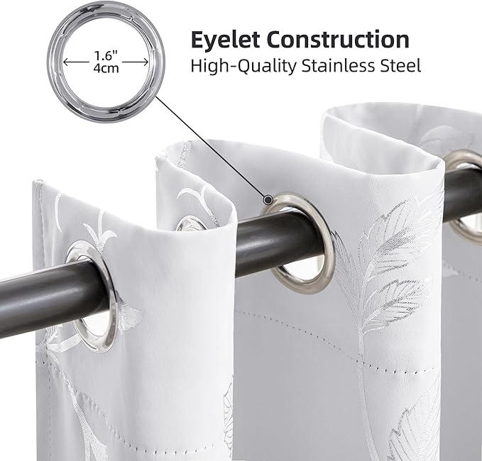 BUHUA Blackout Curtains for Sliding Door Extral Wide Room Divider Blackout - Image 3