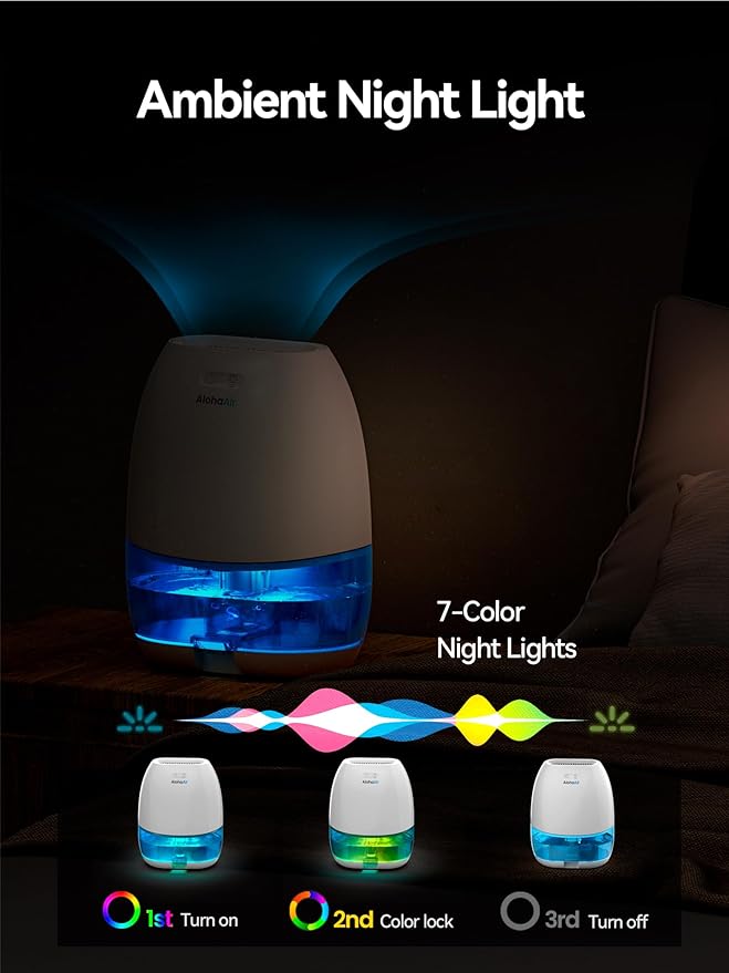 Dehumidifiers for Home, 34 oz Small Dehumidifier for Room, Quiet Dehumidifiers - Image 6
