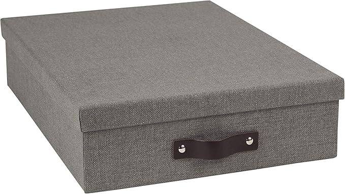 Bigso Oskar Canvas Fiberboard Document Letter Box by Bigso