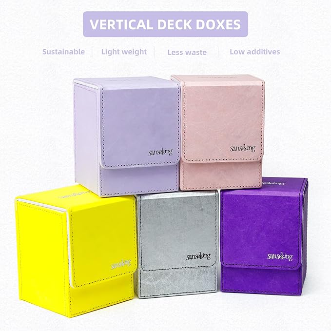 Magic Card Deck Box for MTG Single Deck Card Box fits 100+ TCG Sleeved Cards - Image 6