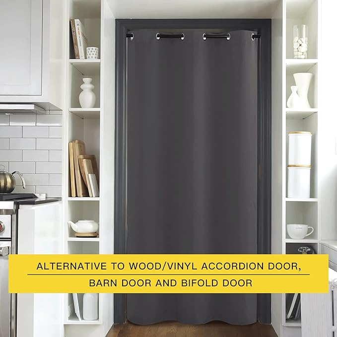 NICETOWN Sliding Door Curtains 96 inch Length, Single Curtain Panel, Insulating - Image 4