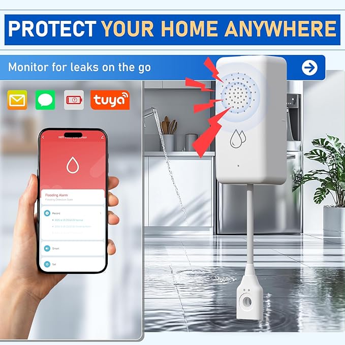 BSEED WiFi Water Leak Detector, Smart Water Sensor - Image 4