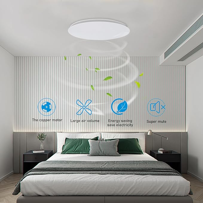 Bathroom Exhaust Fan, 6 inch Silent Ceiling and Wall Mount Ventilation Fan - Image 2