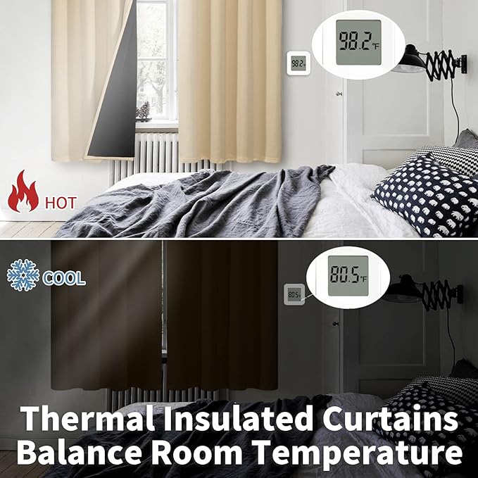 BGment Short 100% Blackout Curtains - Image 4