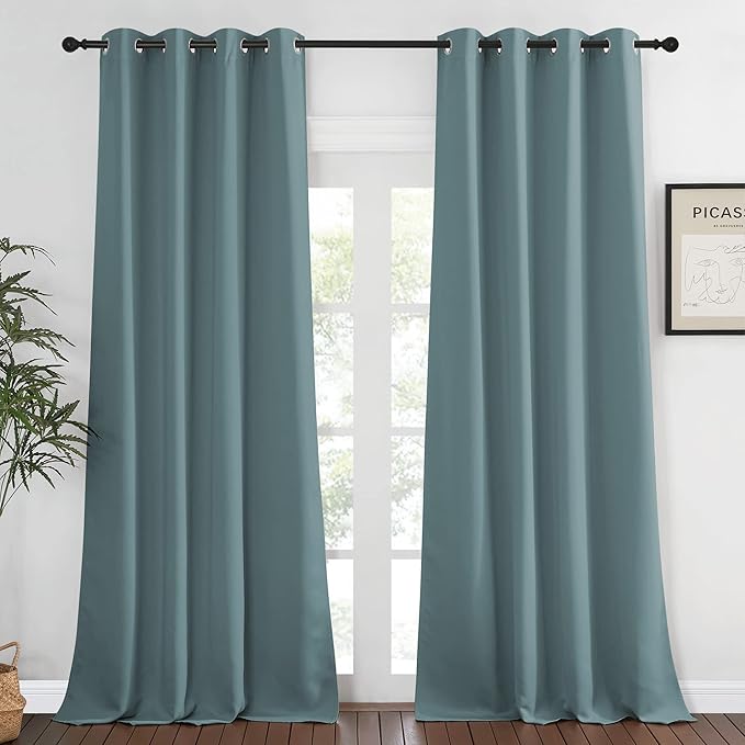 NICETOWN Bedroom Curtain Room Darkening Drapery 102 inches Length by NICETOWN