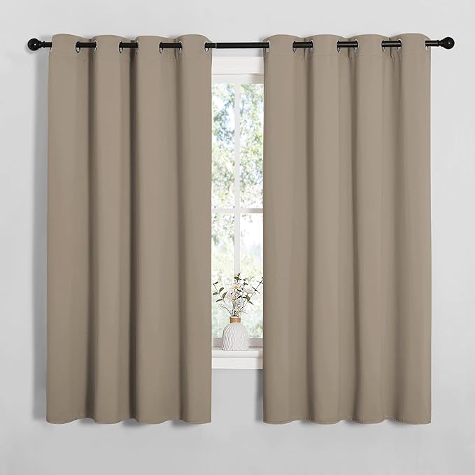 NICETOWN Bedroom Curtain Panels Blackout Draperies, Thermal Insulated Solid by NICETOWN