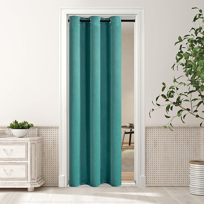 MYSKY HOME Blackout Curtains for Bedroom Doorway Closet Curtains 80 Inch Length by MYSKYHOME