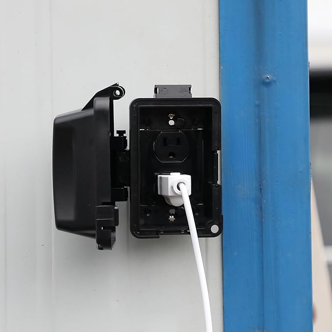 Bates- Outdoor Outlet Cover Weatherproof, Horizontal/Vertical Use - Image 9