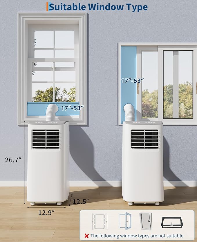 GarveeHome Portable Air Conditioner, 8000 BTU - Image 2