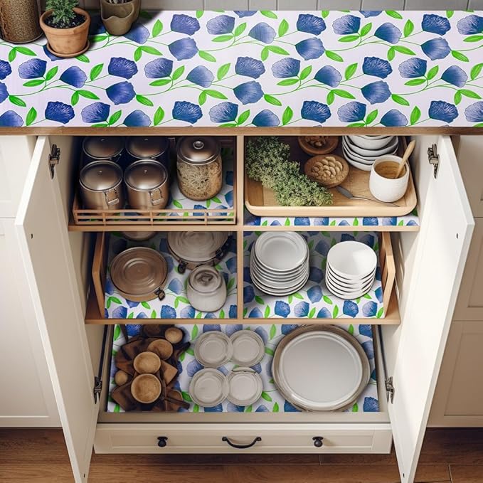 18" W x 96" L Floral Drawer and Shelf Liner - Image 8