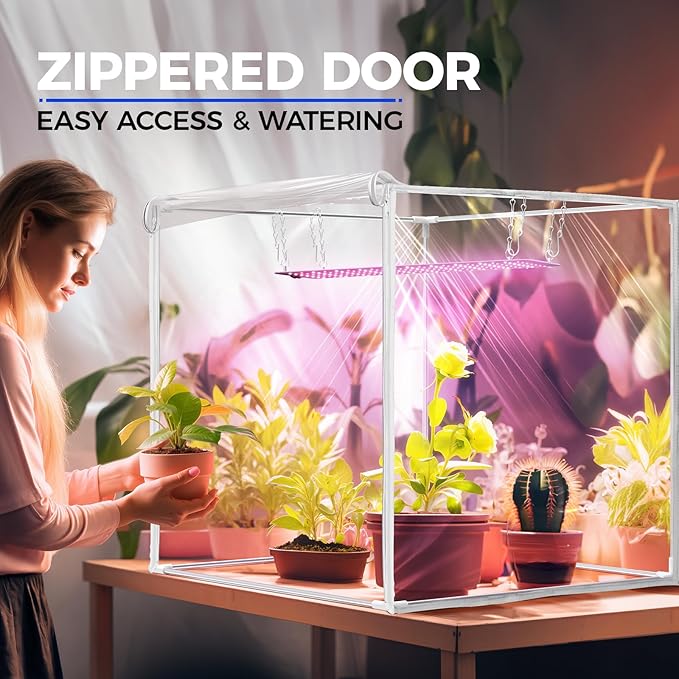 Barrina Indoor Greenhouse with Grow Light, with 40W Seed Starting LED Indoor - Image 3