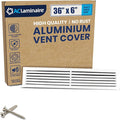 36x6 Inch Air Return Vent Cover Decorative – Premium Aluminum AC Vent Cover by LAMINAIRE