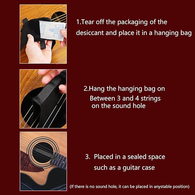 Guitar Dehumidifiers Hanging Bag Reusable Absorber Pouches Desiccant Humidity - Image 6