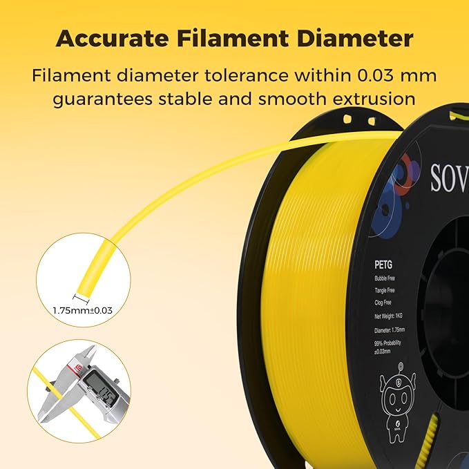 Sovol 3D Printer PETG Filament 1.75mm 1KG, High Precision, Strong Toughness - Image 6
