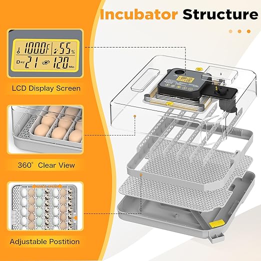 Incubator for Hatching 48 Eggs - Image 3