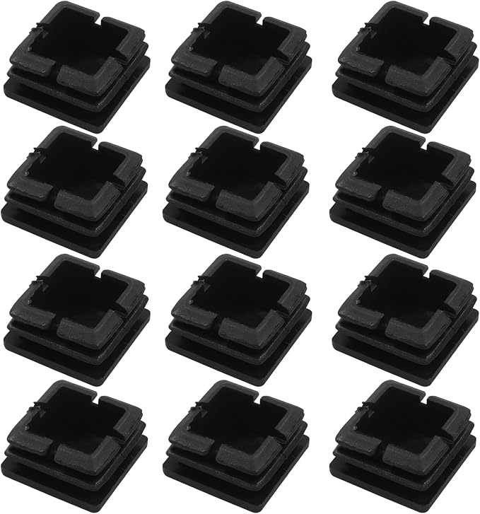 12 Pack 1" Square Plastic Plugs by Bonsicoky
