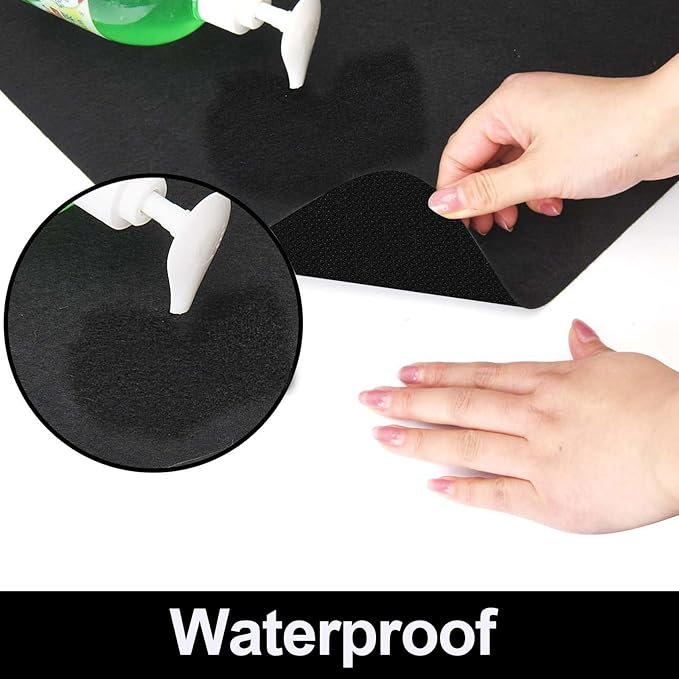 AiBOB Waterproof Under Sink Mat, Absorbent Quick Dry Sink Liners Protect - Image 2